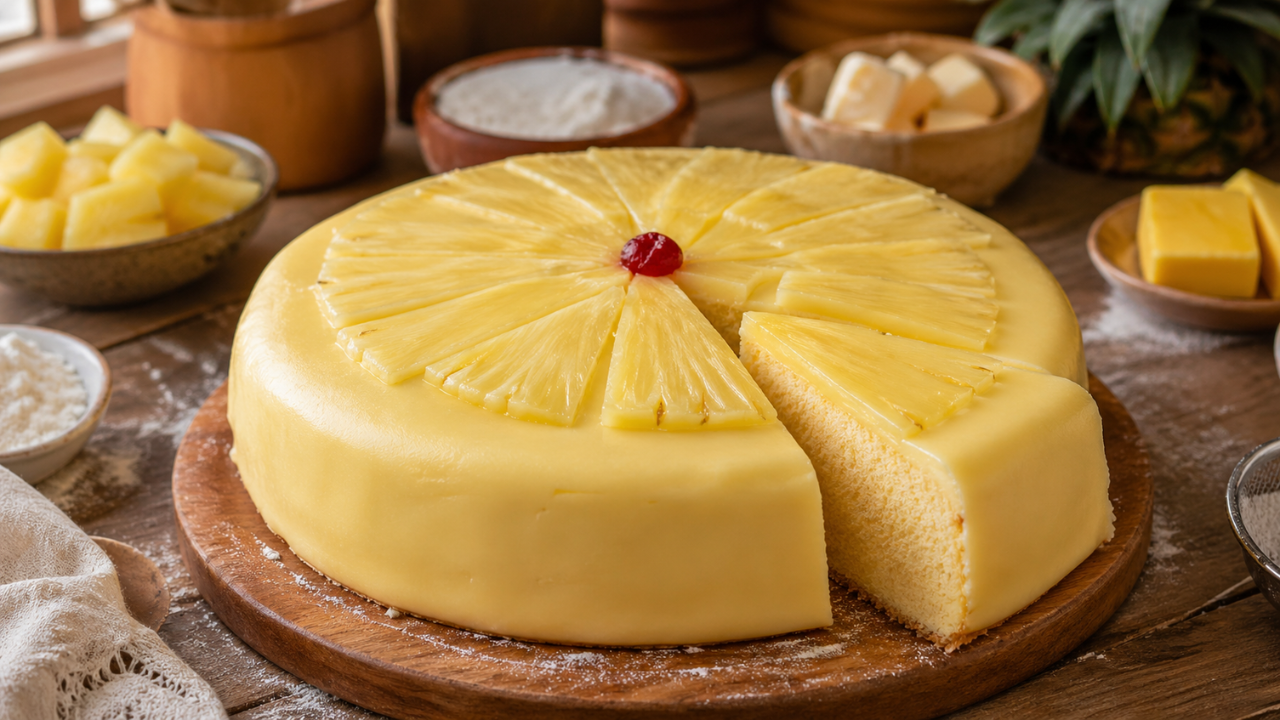 Gâteau fondant à l’ananas