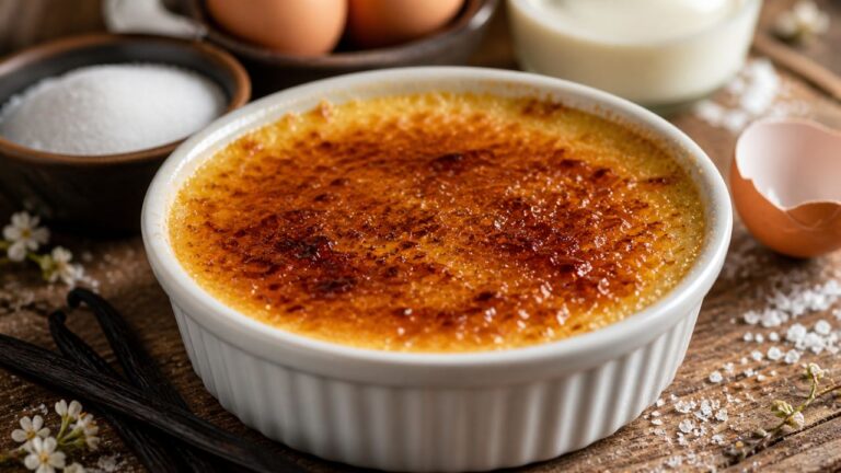 Crème brûlée à la vanille