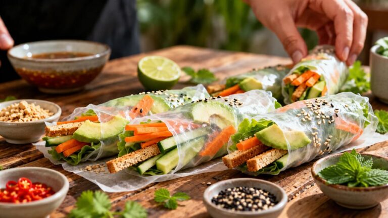 Je prépare ces rouleaux de printemps maison