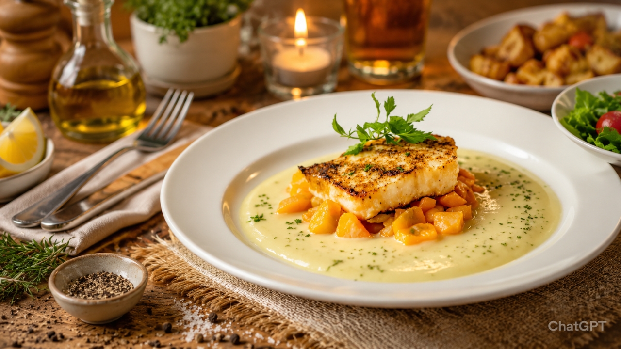 La sauce sublime votre poisson.