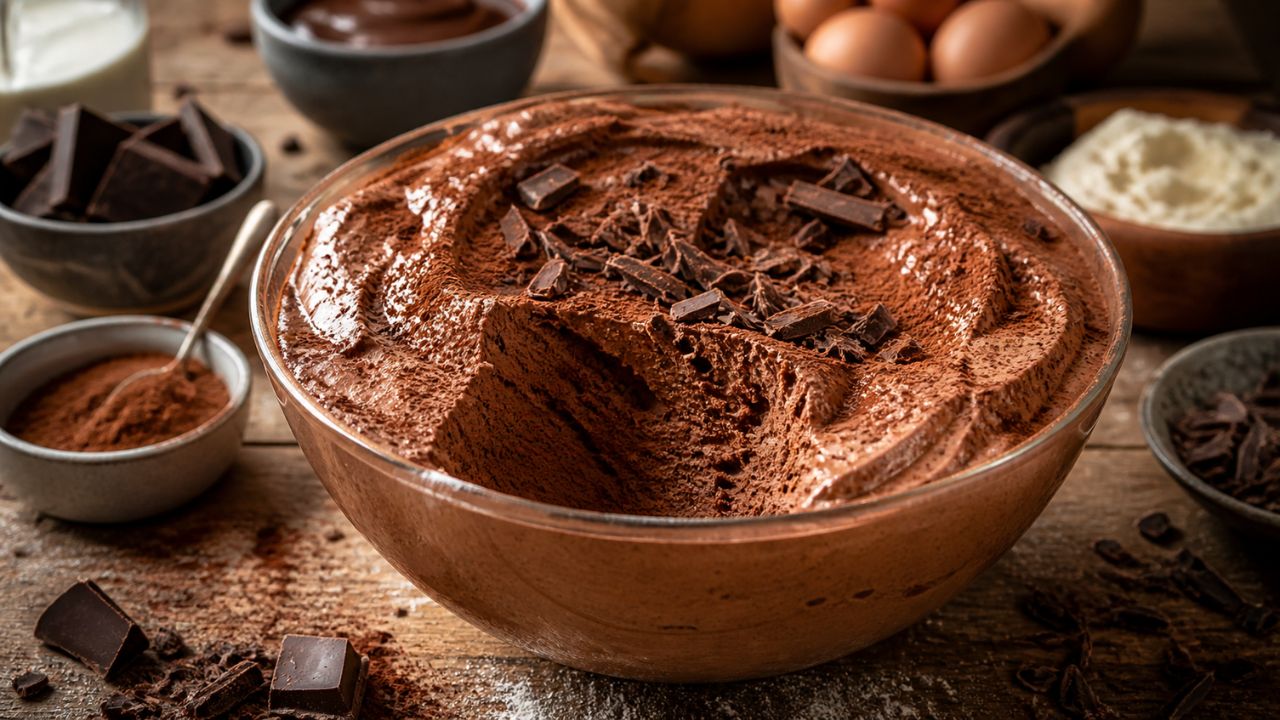 Mousse au chocolat noir