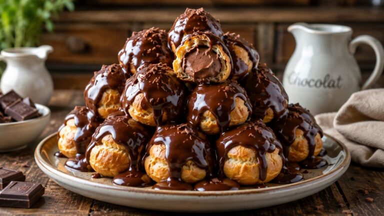 Profiteroles au chocolat