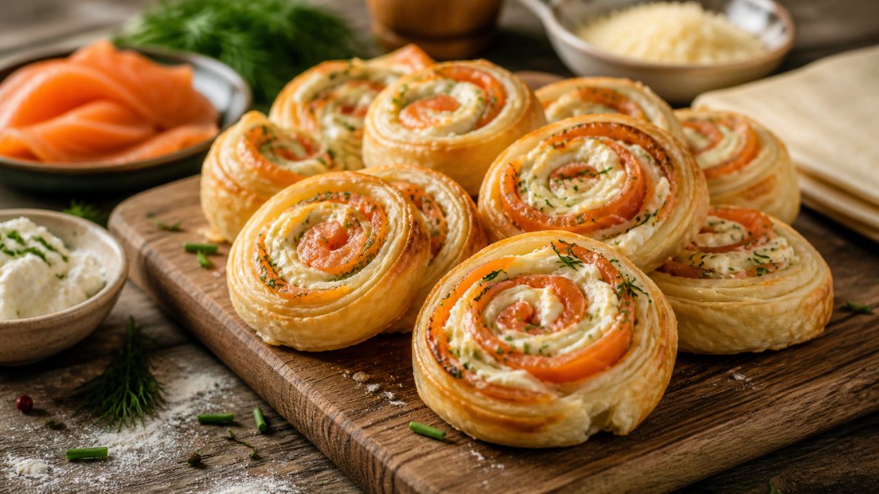 Roulés feuilletés fromage